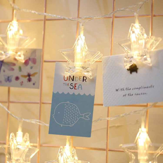 20 LEDs USB Powered Chains Lamp Decorative Light for Home Hanging Pictures, DIY Party, Wedding, Christmas Decoration