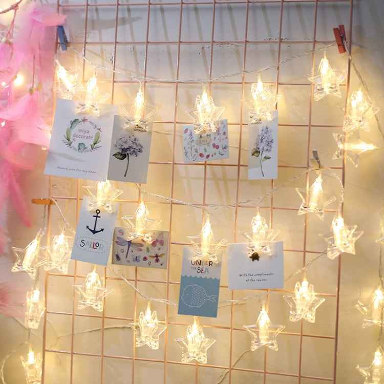20 LEDs USB Powered Chains Lamp Decorative Light for Home Hanging Pictures, DIY Party, Wedding, Christmas Decoration