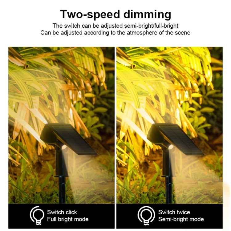 Solar Projection Light Outdoor IP65 Waterproof LED Landscape Garden Ground Plug Light Decorative Lawn Lamp