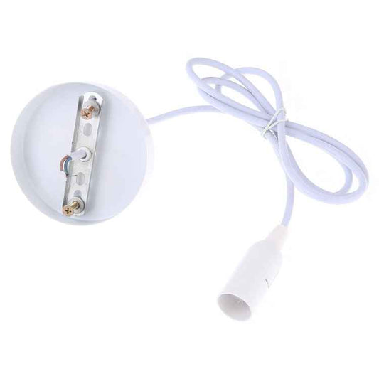 E14 Lamp Holder DIY Ceiling Chandelier Light Bulbs Screw Base Socket, Cable Length: 1m