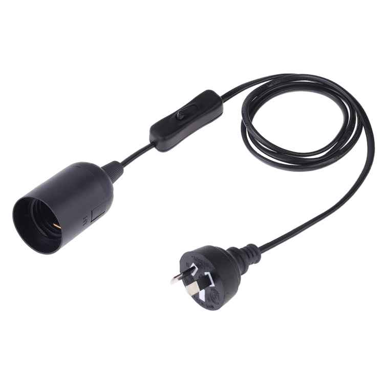 E27 Wire Cap Switch Lamp Holder Chandelier Power Socket with 1.2m Extension Cable, Small UK Plug