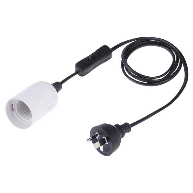 E27 Wire Cap Switch Lamp Holder Chandelier Power Socket with 1.2m Extension Cable, Small UK Plug