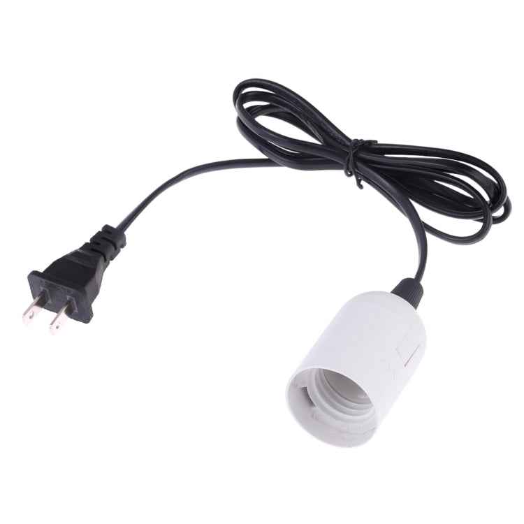 E27 Wire Cap Lamp Holder Chandelier Power Socket with 1.2m Extension Cable, Small UK Plug