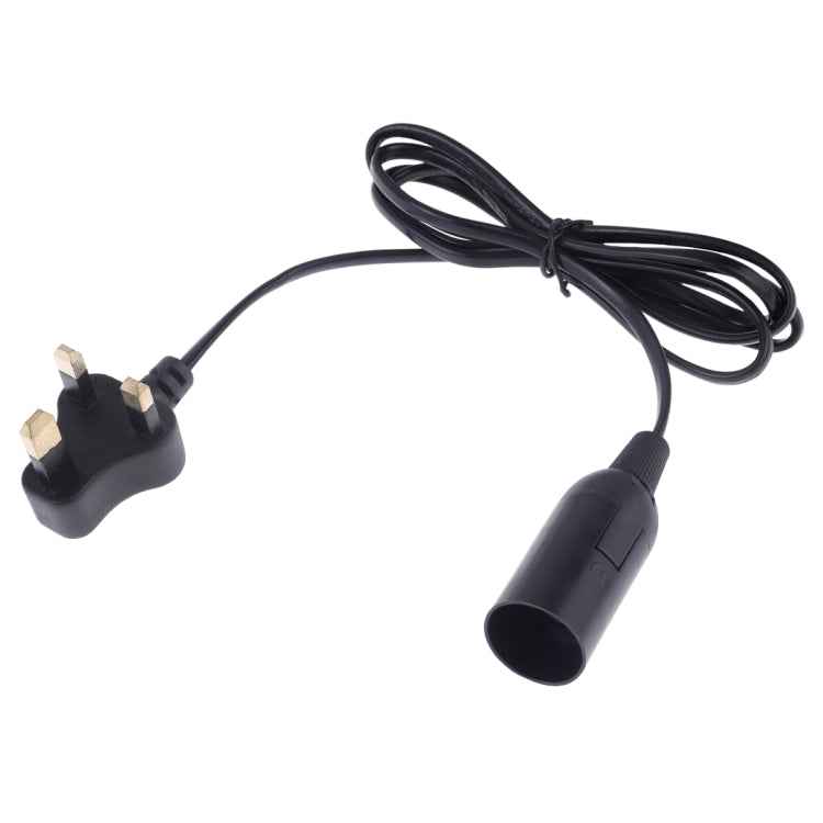 E14 Wire Cap Lamp Holder Chandelier Power Socket with 1.2m Extension Cable, Small UK Plug