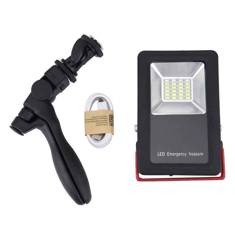 24 LEDs SMD5730 2400LM 6000-6500K Red and Blue Light Flashing Warning Lights Portable with Holder