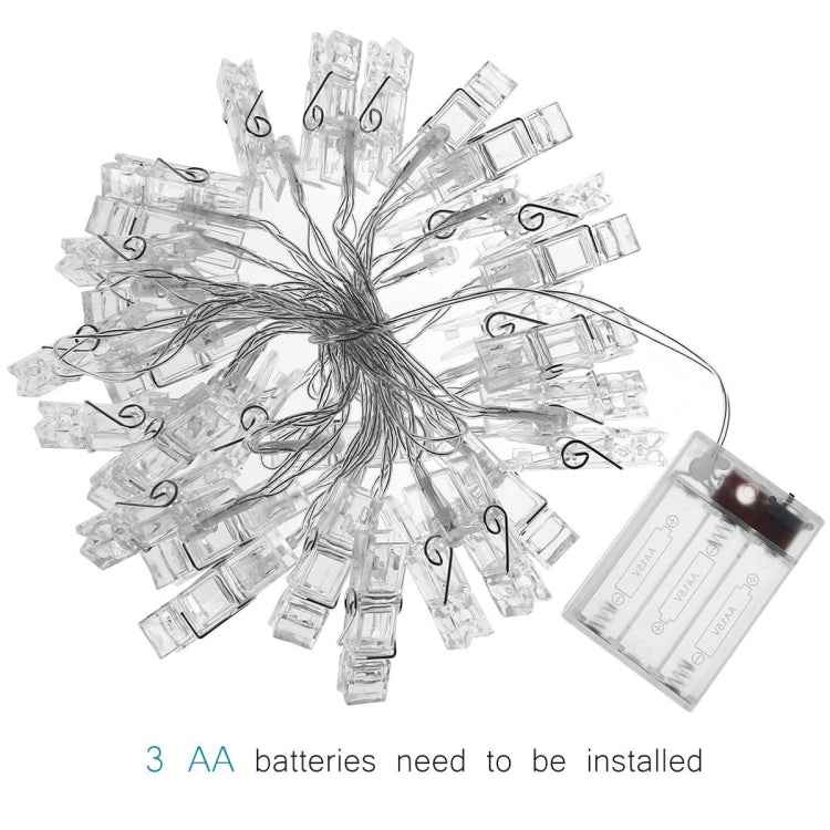 80 LEDs 3 x AA Batteries Box Chains Lamp Decorative Light for Home Hanging Pictures, DIY Party, Wedding, Christmas Decoration