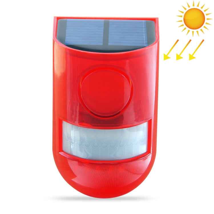 Solar Powered Sound-light Alarm Warning Light IP65 Waterproof 110 dB Burglar Alarm