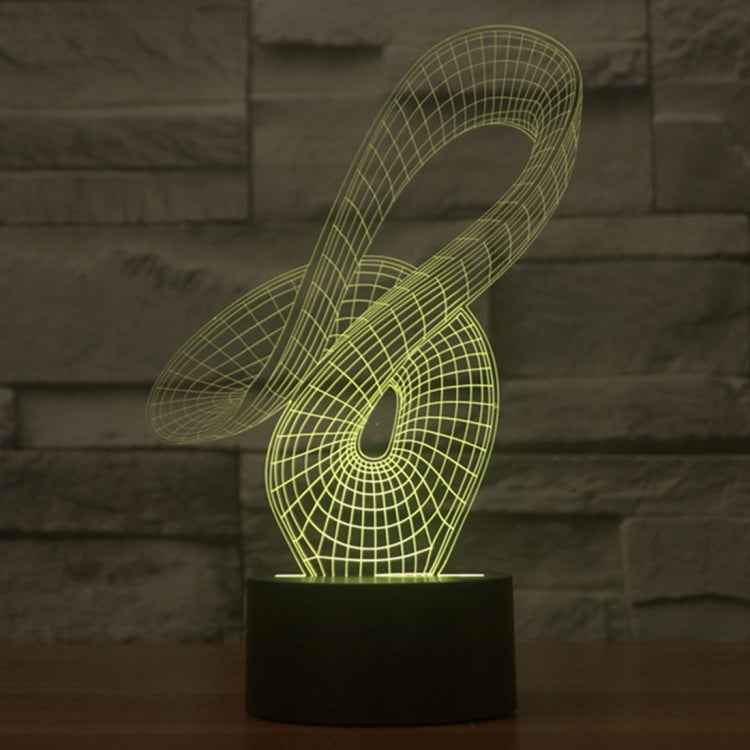 7 Color Discoloration Creative Visual Stereo Lamp Desk Lamp Night Light, 2869 Abstract Style
