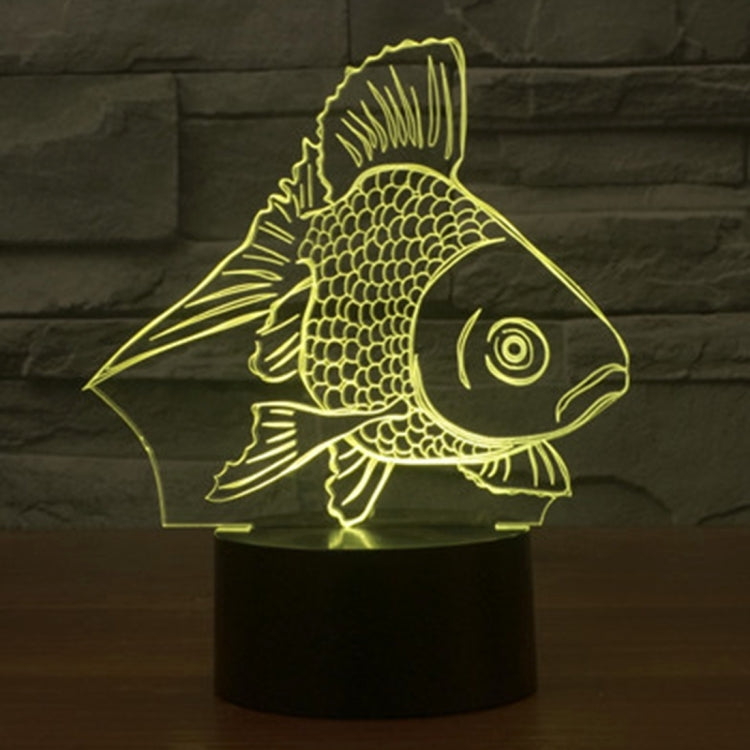 7 Color Discoloration Creative Visual Stereo Lamp Desk Lamp Night Light, Goldfish Style