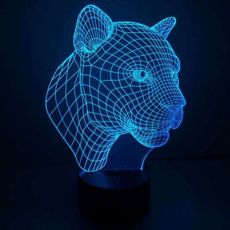 7 Color Discoloration Creative Visual Stereo Lamp Desk Lamp Night Light, Leopard Style