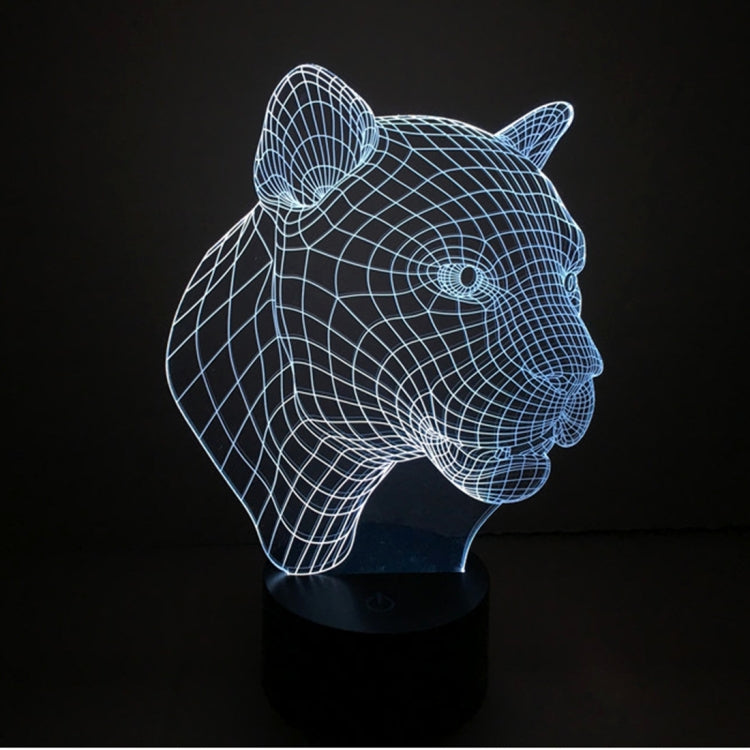7 Color Discoloration Creative Visual Stereo Lamp Desk Lamp Night Light, Leopard Style