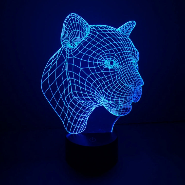 7 Color Discoloration Creative Visual Stereo Lamp Desk Lamp Night Light, Leopard Style