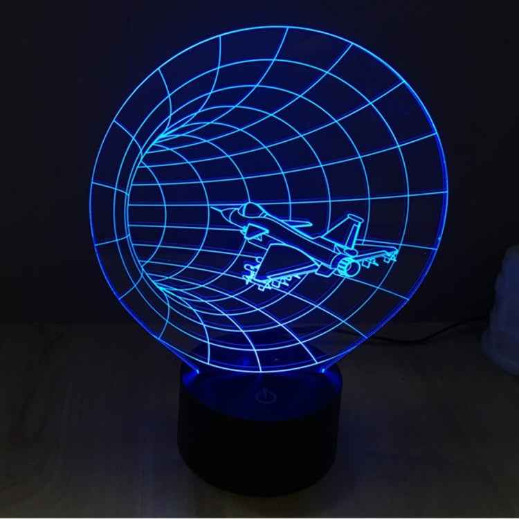 7 Color Discoloration Creative Visual Stereo Lamp Desk Lamp Night Light, Time Machine Style