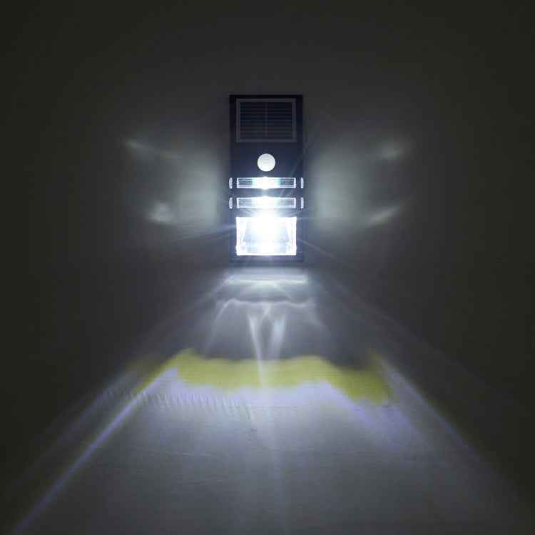 80 LM 6000-6500K Outdoor Wall Light with 5V 0.5W Solar Panel