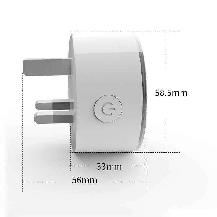 10A RGB Scene Light WiFi Remote Control Smart Socket Works with Alexa & Google Home, AC 220-240V, UK Plug