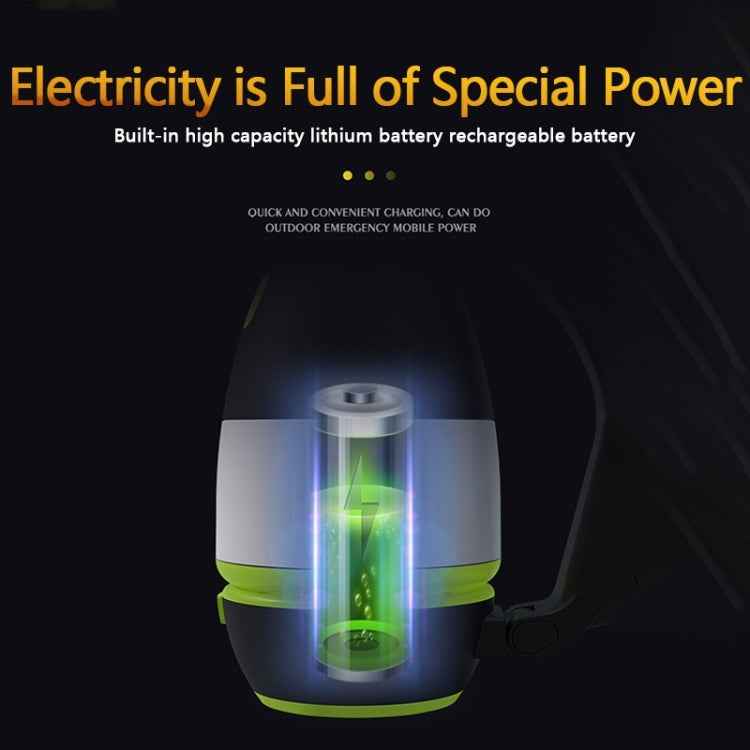 L001 5W USB Charging Hand-held LED Camping Lamp with Power Bank Function(Green)