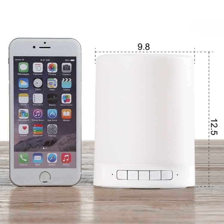 with LED Light & Handle, Support AUX IN & Hands-free Answer & TF Card