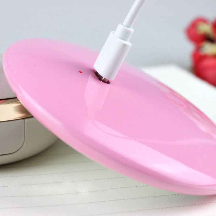OneFire 1W 10 LEDs Multi-function Rechargeable Donut Shaped Makeup Mirror LED Desk Lamp Night Light, DC 5V