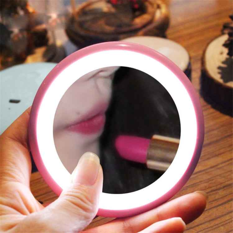 OneFire 1W 10 LEDs Multi-function Rechargeable Donut Shaped Makeup Mirror LED Desk Lamp Night Light, DC 5V