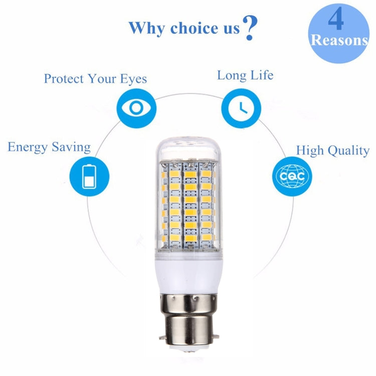 B22 5.5W 69 LEDs SMD 5730 LED Corn Light Bulb, AC 12-60V, AC 12-60V