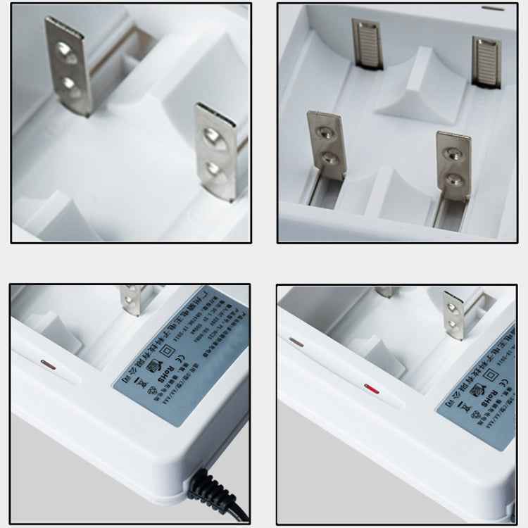 AC 220V 2 Slot Battery Charger for AA & AAA & C / D Size Battery, CN Plug