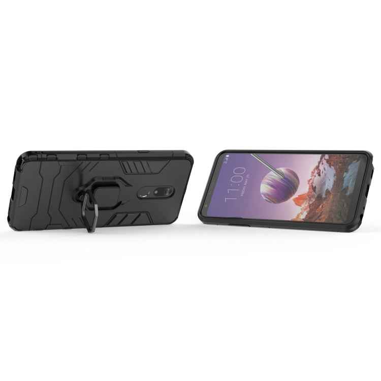 PC + TPU Shockproof Protective Case for LG Q Stylo 5, with Magnetic Ring Holder