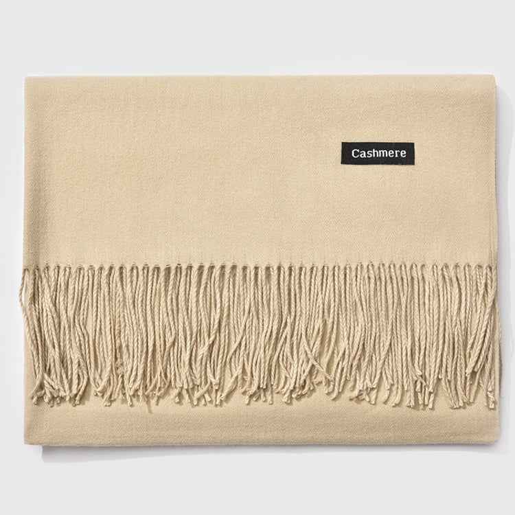 Autumn and Winter Season Classic Solid Color Imitation Cashmere Scarf, Size: 60 * 200cm