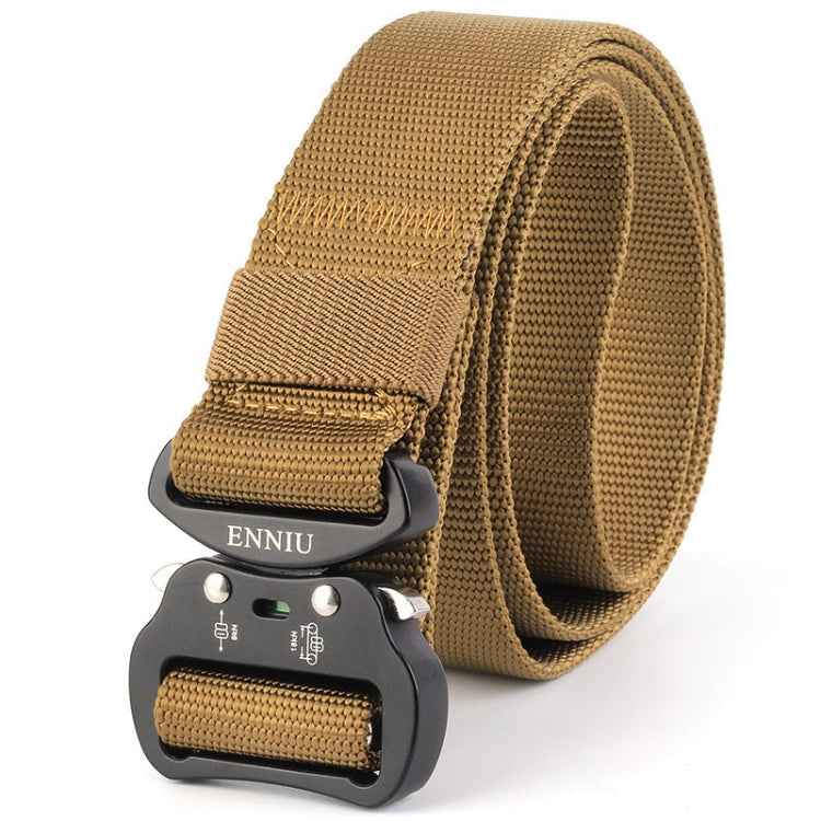 ENNIU 3.8cm Wide Aviation Aluminum Buckle Nylon Belt Adjustable Multifunction Training Belts