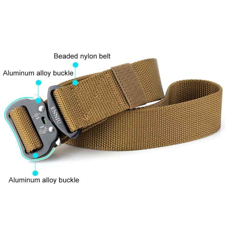 ENNIU 3.8cm Wide Aviation Aluminum Buckle Nylon Belt Adjustable Multifunction Training Belts