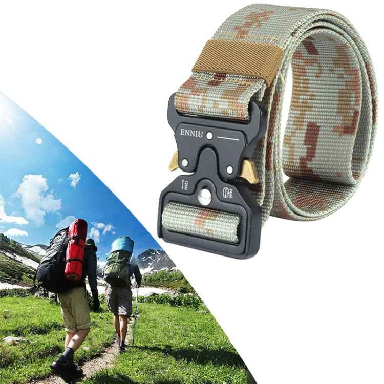 ENNIU 4.3cm Wide Outdoor Casual Nylon Belt Adjustable Multifunction Training Belts for Men