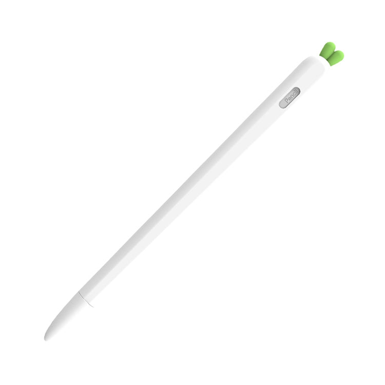 LOVE MEI For Apple Pencil 2 Carrot Shape Stylus Pen Silicone Protective Case Cover, For Apple Pencil 2