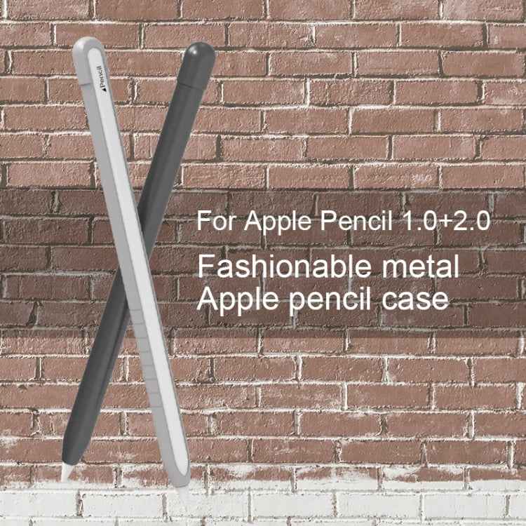 Metal Matte Non-slip Stylus Pen Protective Case for Apple Pencil 2