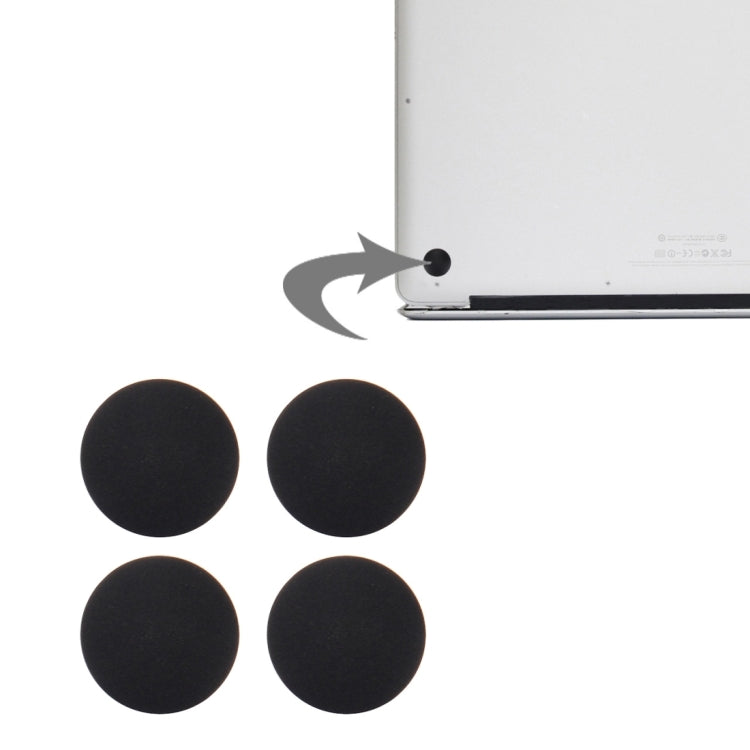 4 PCS for Macbook Pro Retina 13.3 inch & 15.4 inch (2012-Early 2015) A1398 & A1425 & A1502 Bottom Case Rubber Mats, Pro Retina 13.3 & 15.4 inch (2012-Early 2015)