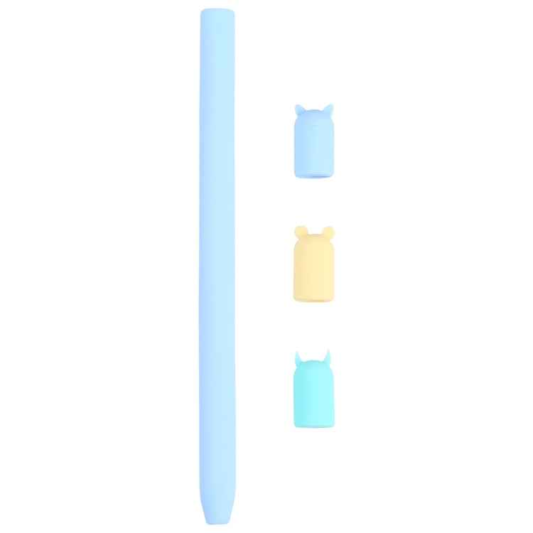 4 in 1 Stylus Pen Cartoon Animal Silicone Protective Case for Apple Pencil 1