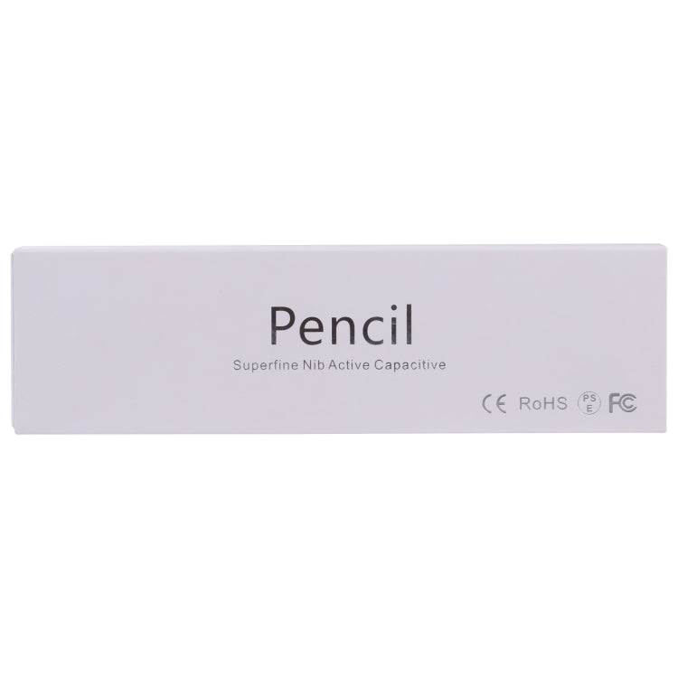 Pencil Universal Rechargeable Active Capacitive Stylus Pen with Magnetic Cap, Pencil Black, Pencil White