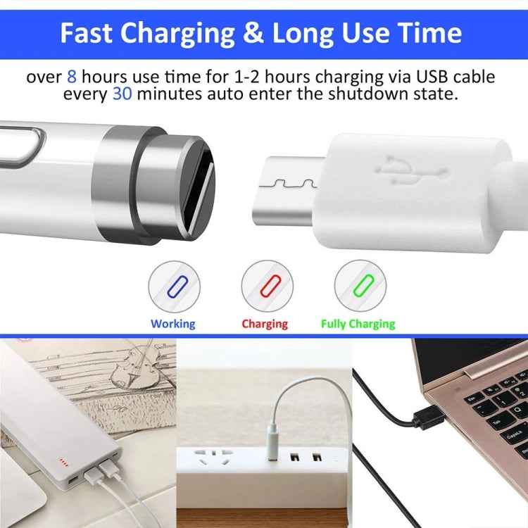 Pencil Universal Rechargeable Active Capacitive Stylus Pen with Magnetic Cap