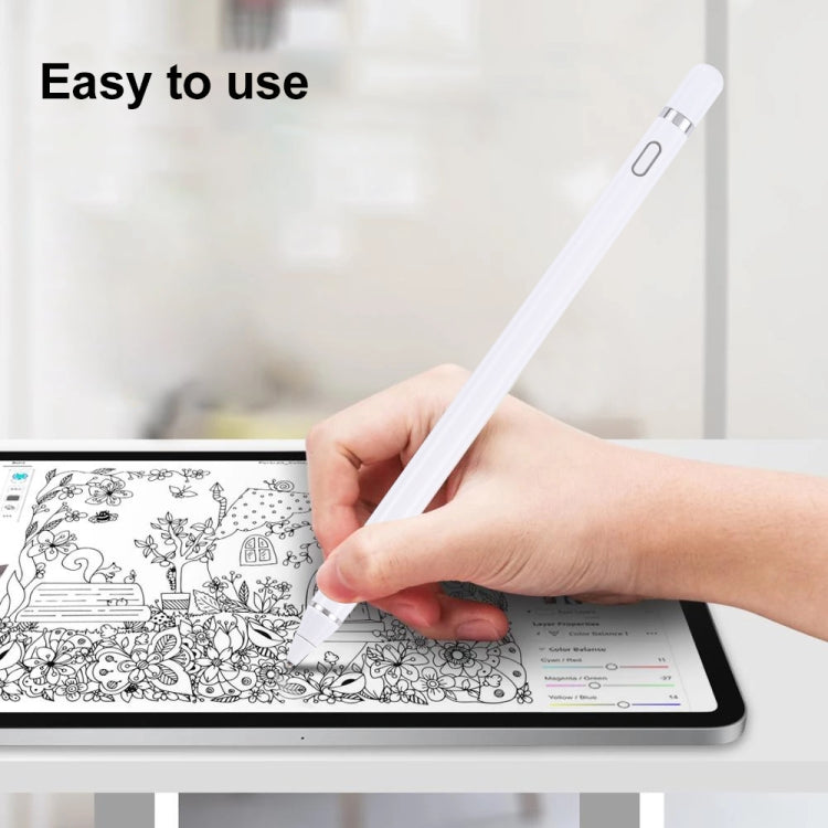 Pencil Universal Rechargeable Active Capacitive Stylus Pen with Magnetic Cap, Pencil Black, Pencil White