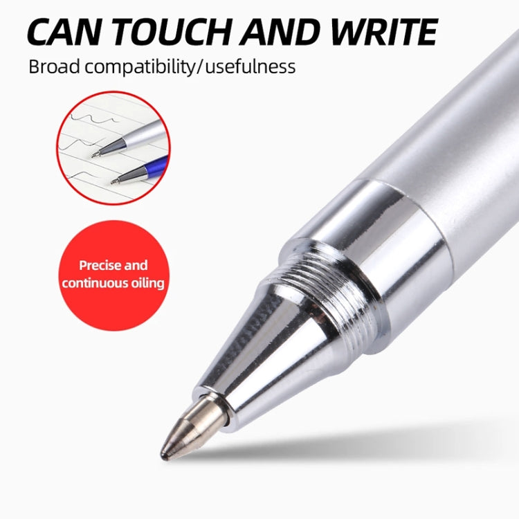 Pt360 2 in 1 Universal Silicone Disc Nib Stylus Pen with Common Writing Pen Function, Pt360 Silver, Pt360 White, Pt360 Black, Pt360 Pink, Pt360 Blue