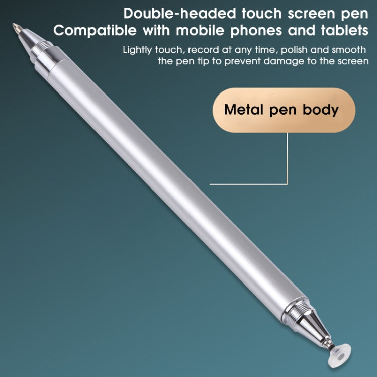Pt360 2 in 1 Universal Silicone Disc Nib Stylus Pen with Common Writing Pen Function, Pt360 Silver, Pt360 White, Pt360 Black, Pt360 Pink, Pt360 Blue
