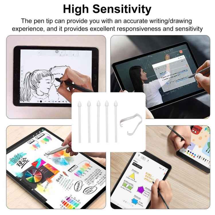 6 in 1 Universal Stylus Pen Replacement Pencil Tips For Samsung Galaxy Tab S8 / S7 / S6 / Galaxy Note20 / Note10 / S23 Ultra / S22 Ultra