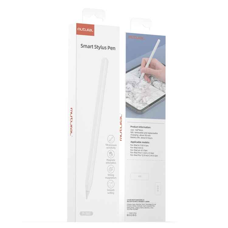 Mutural P-980 Tilt Pressure Sensor Capacitive Stylus Pen with Palm Rejection for iPad after 2018