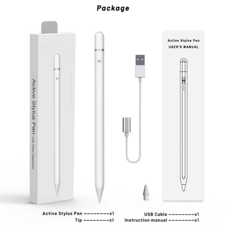 P7-LS Active Capacitive Stylus Pen with Palm Rejection for iPad After 2018 Version