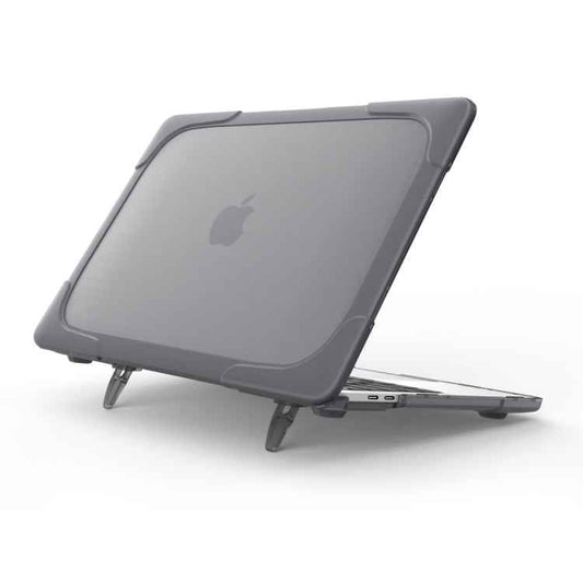 For Macbook Pro 13.3 inch (A1708) & with Touchbar (A1706) Laptop TPU + PC Folding Shockproof Protective Case with Holder