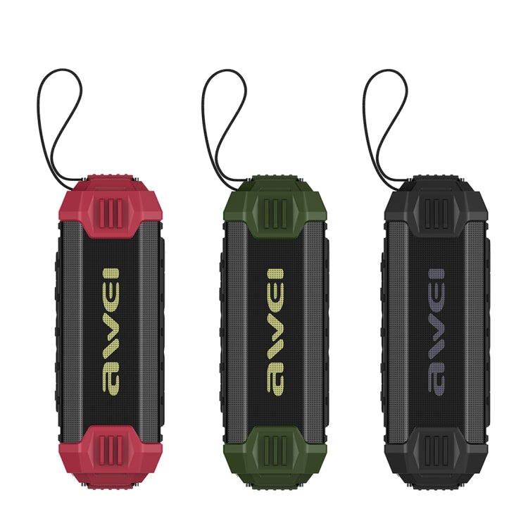 awei Y280 IPX4 Bluetooth Speaker Power Bank with Enhanced Bass, Built-in Mic, Support FM / USB / TF Card / AUX