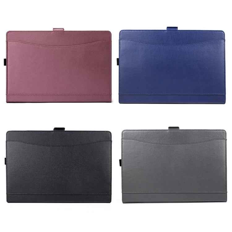For Microsoft Surface Pro 7 / 7+ Microfiber Lambskin Texture Magnetic Horizontal Flip Leather Case with Pen Slot & Holder