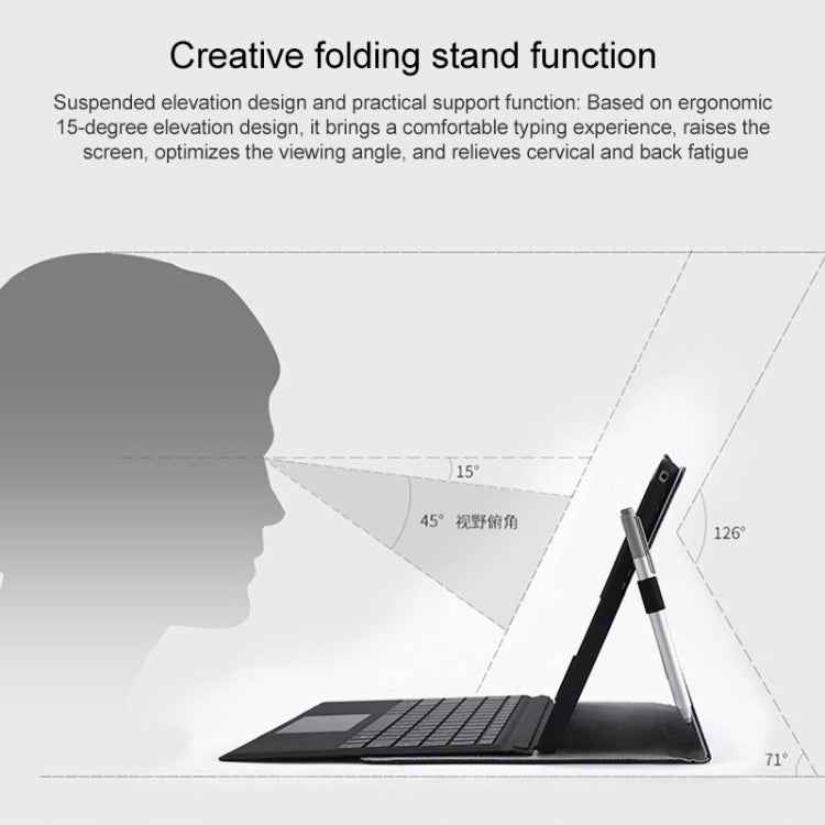 For Microsoft Surface Pro 7 / 7+ Microfiber Lambskin Texture Magnetic Horizontal Flip Leather Case with Pen Slot & Holder