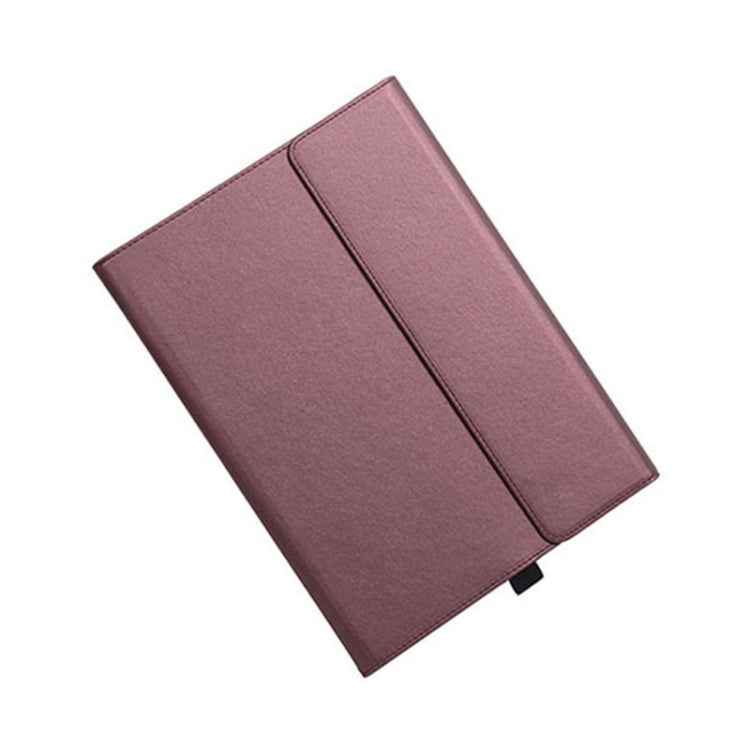 For Microsoft Surface Pro 7 / 7+ Microfiber Lambskin Texture Magnetic Horizontal Flip Leather Case with Pen Slot & Holder