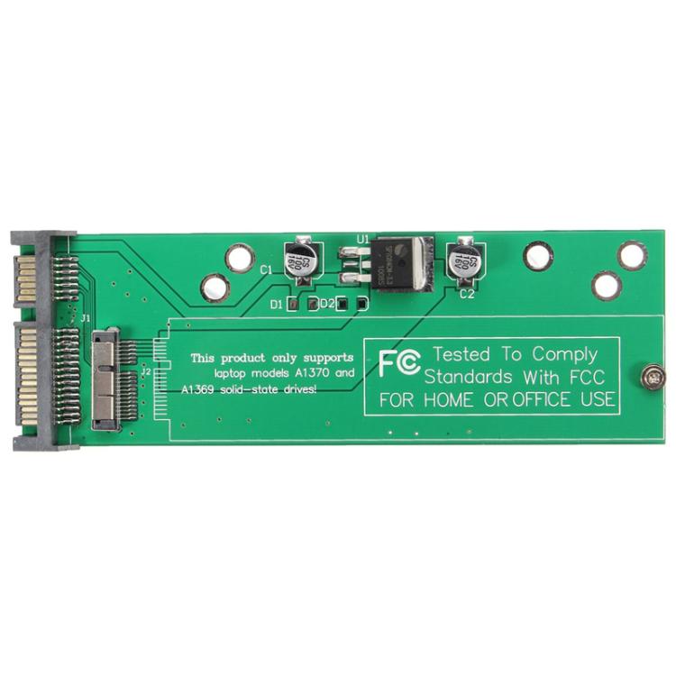 Hard Disk Drive Adapter 12 + 6-pin To SATA 22-Pin SSD Adapter Converter Card for Apple MacBook Air 2010 2011, HDD To SATA SSD