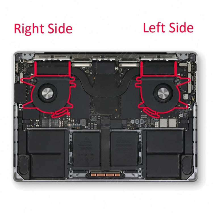 1 Pairs CPU Cooling Cooler Fan For Macbook Pro 14 14.2 inches A2442 EMC3650 2021, A2442 - BSPART