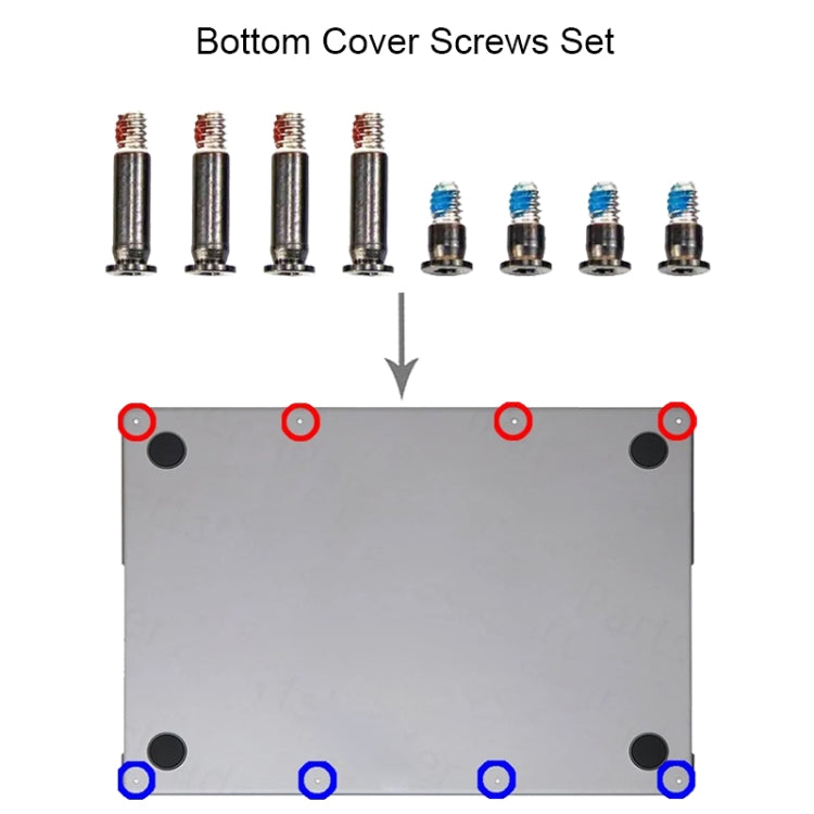 Bottom Cover Screws Set for MacBook Pro Retina M3 14 16 A2918 A2991 A2992, A2918 A2991 A2992
